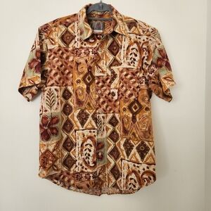 The Territory Ahead Button Up Short Sleeve Shirt Mens Large Multicolor A…